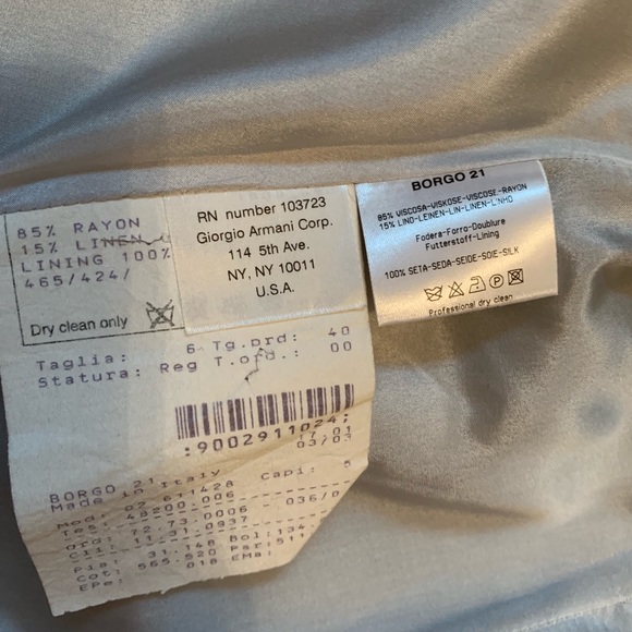 Giorgio Armani slacks-pants - Picture 4 of 4